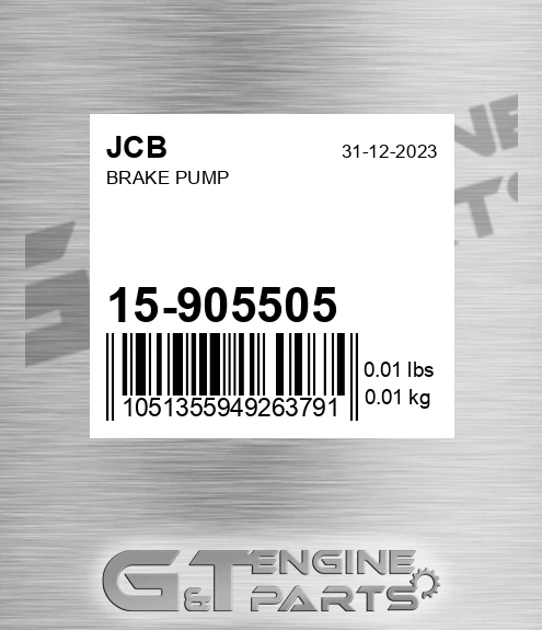 15/905505 Brake Pump for JCB