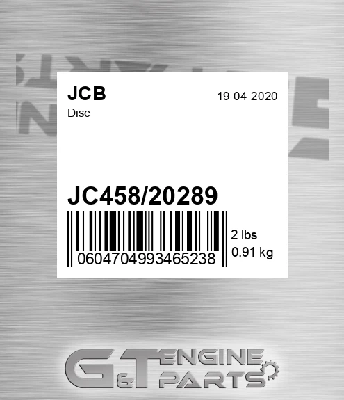 JC458-20289 Disc