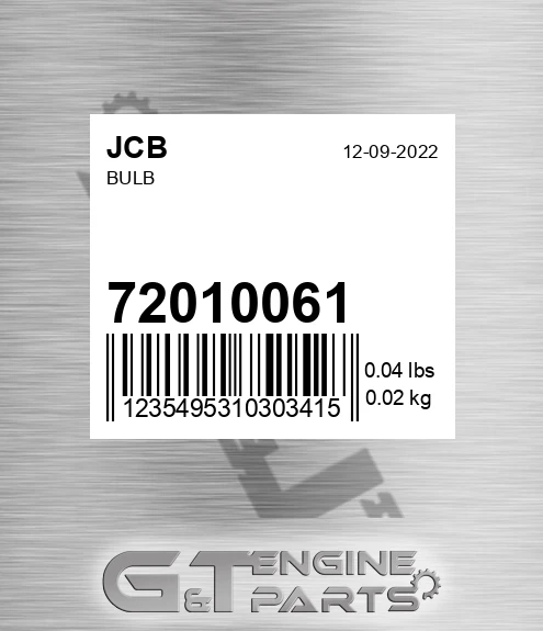 720/10061 Bulb