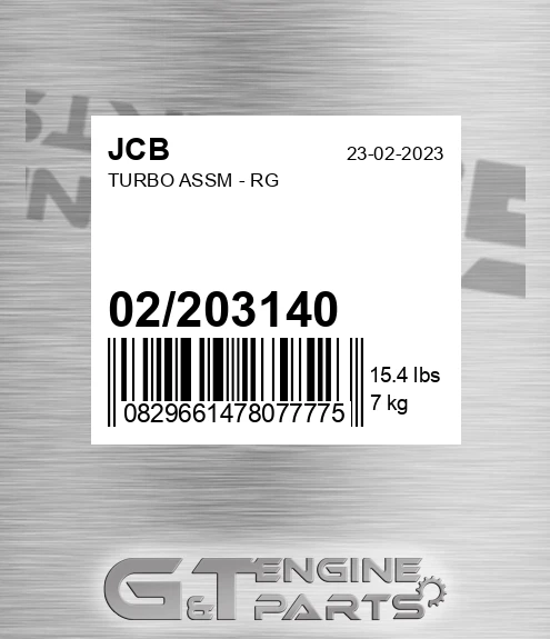 02/203140 Turbo Assm - Rg