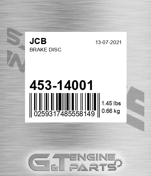 453/14001 Brake Disc
