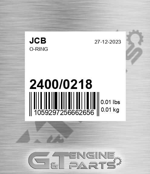 2400/0218 O-ring