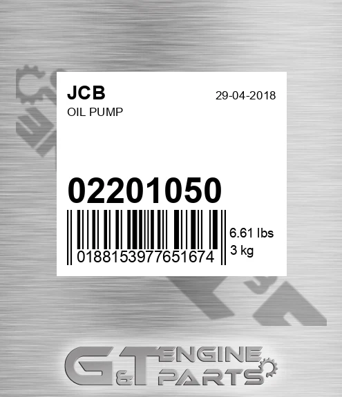 02/201050 Oil Pump