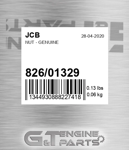 826/01329 Nut - Genuine