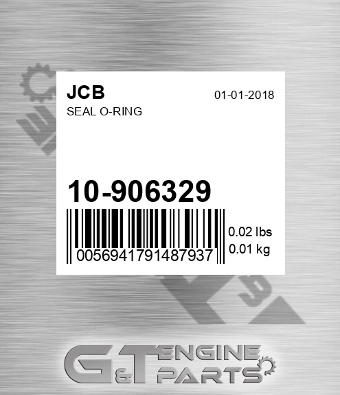10/906329 Seal O-ring