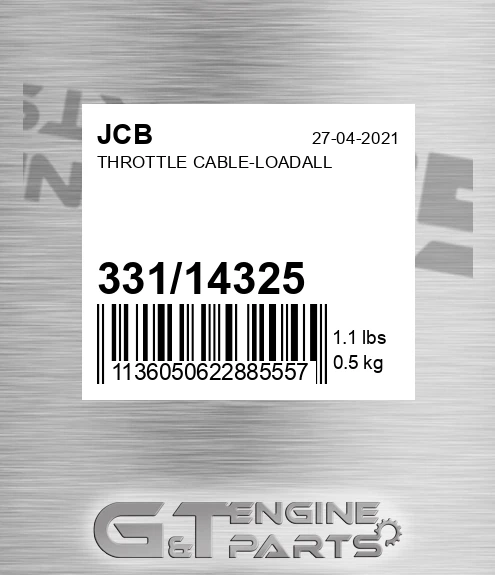 331/14325 Throttle Cable-loadall