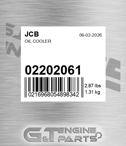 02202061 JCB Oil Cooler