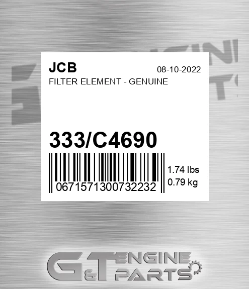 333/C4690 Filter Element - Genuine