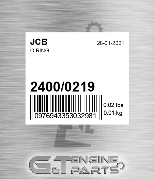 2400/0219 O Ring