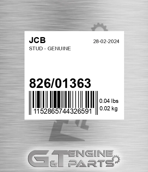 826/01363 Stud - Genuine
