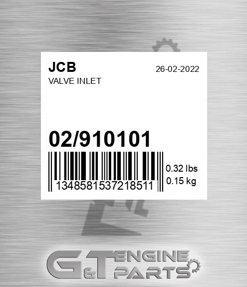 02/910101 Valve Inlet