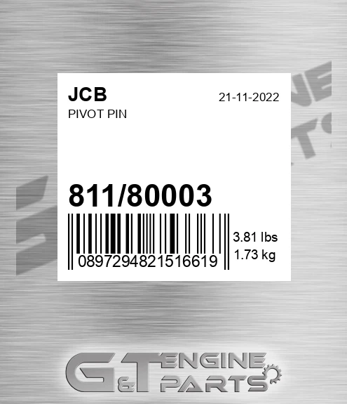 811/80003 Pivot Pin