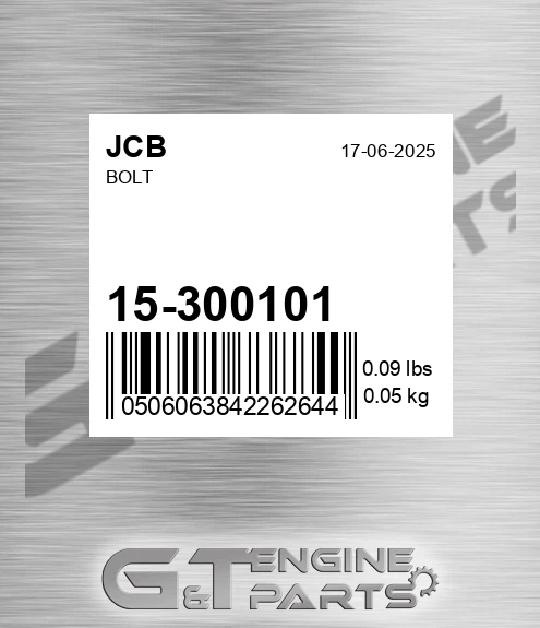 15/300101 Bolt