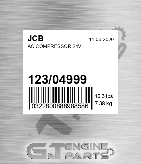 123/04999 Ac Compressor 24v'