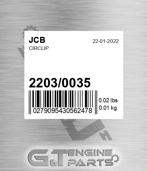 2203/0035 Circlip