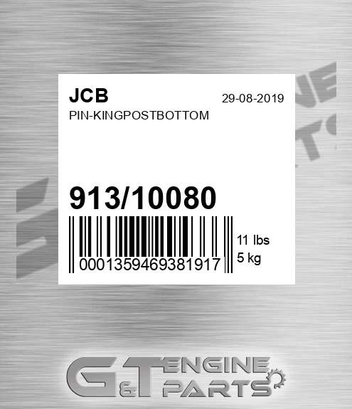 913/10080 Pin-kingpostbottom