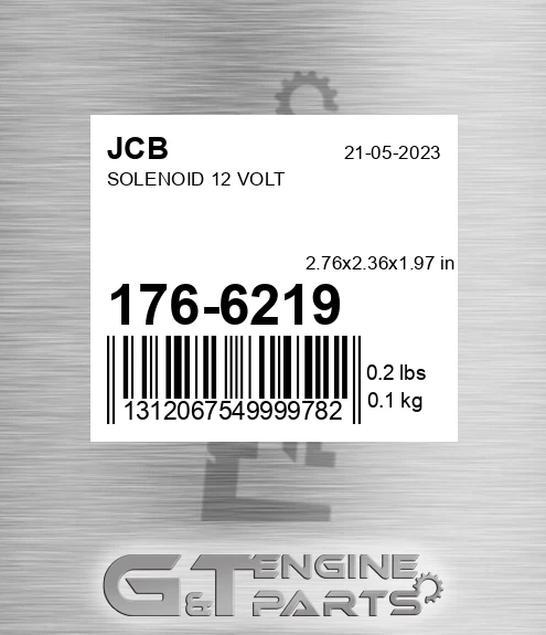176-6219 Solenoid 12 Volt