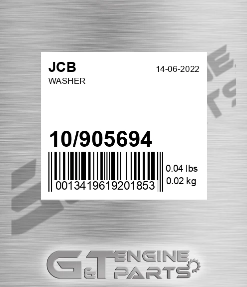 10/905694 Washer