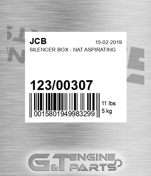 123/00307 Silencer Box - Nat Aspirating