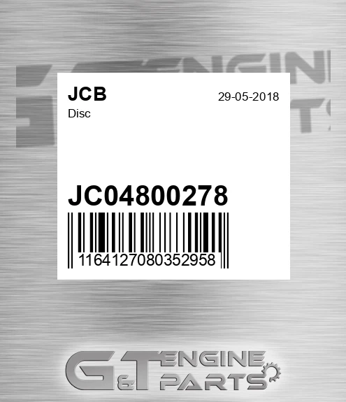 JC04/800278 Disc