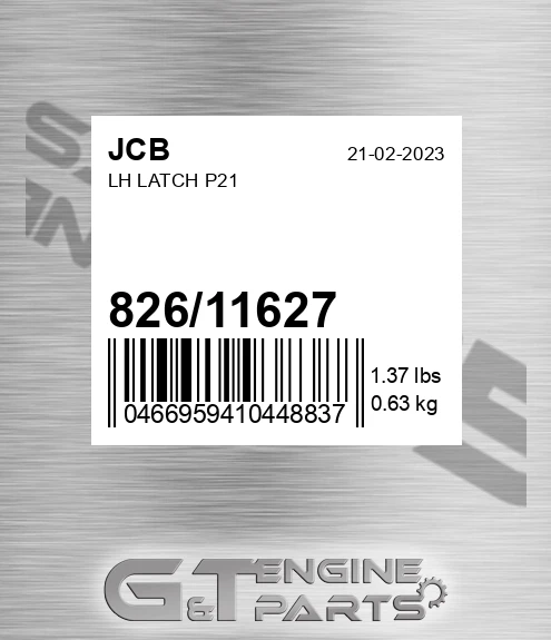 826/11627 Lh Latch P21