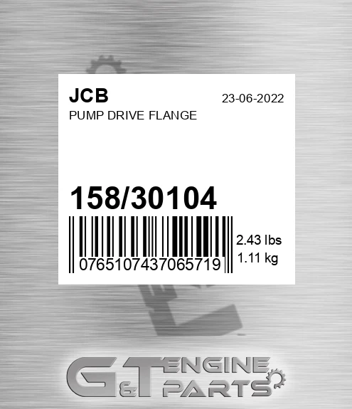 158/30104 Pump Drive Flange