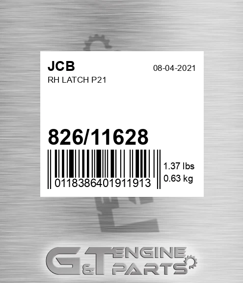 826/11628 Rh Latch P21