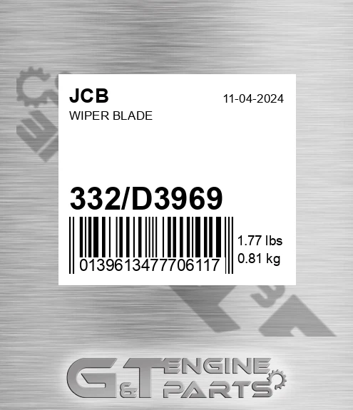 332/D3969 Wiper Blade