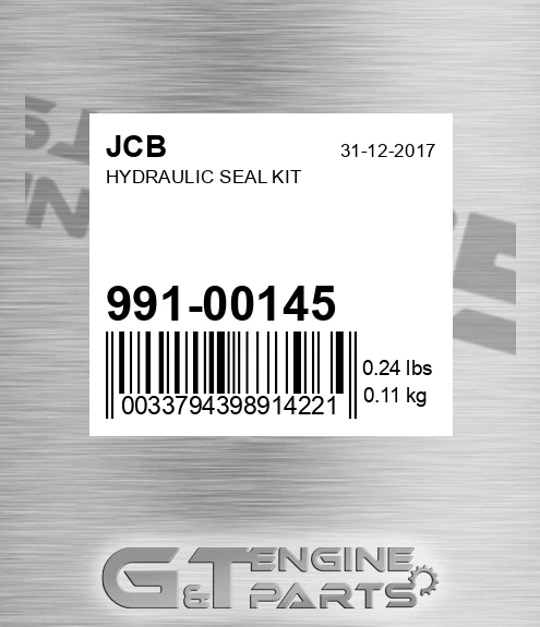 991/00145 Hydraulic Seal Kit