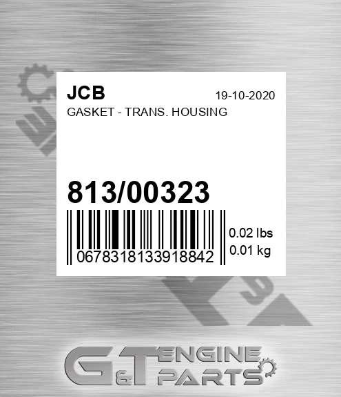 813/00323 Gasket - Trans. Housing