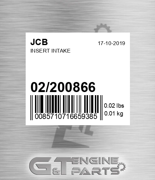 02/200866 Insert Intake