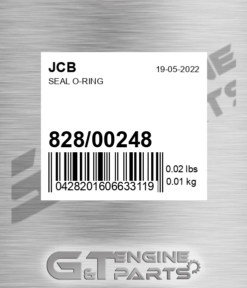 828/00248 Seal O-ring