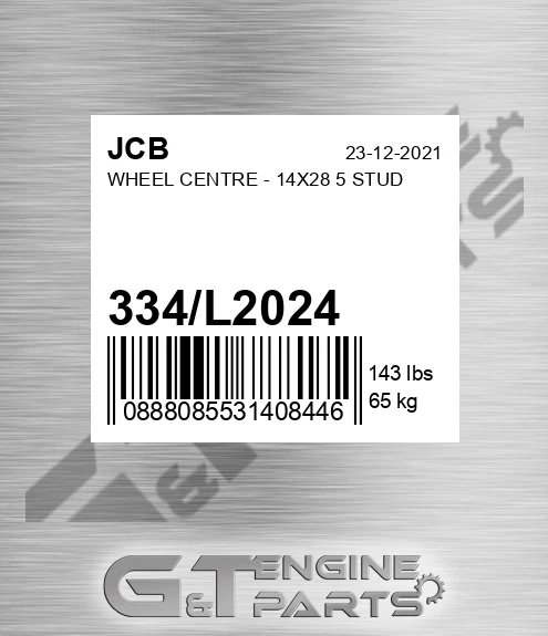 334/L2024 Wheel Centre - 14x28 5 Stud
