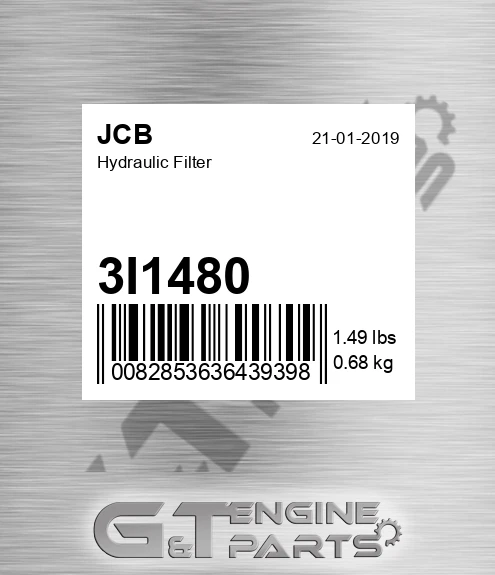 3I1480 Hydraulic Filter for JCB