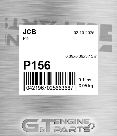 P156 JCB Pin
