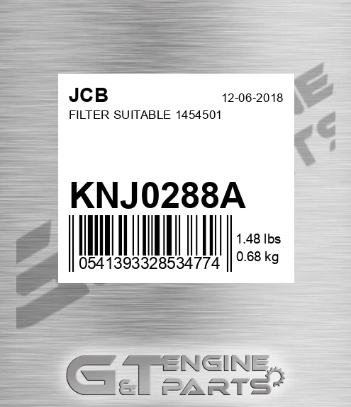 KNJ0288A JCB Filter Suitable 1454501