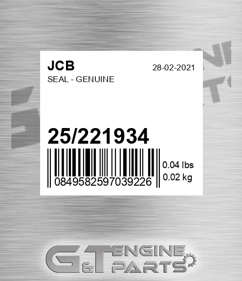 25/221934 Seal - Genuine