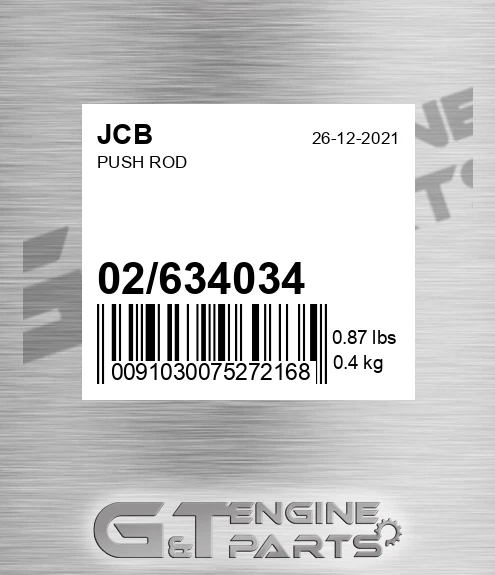 02/634034 Push Rod