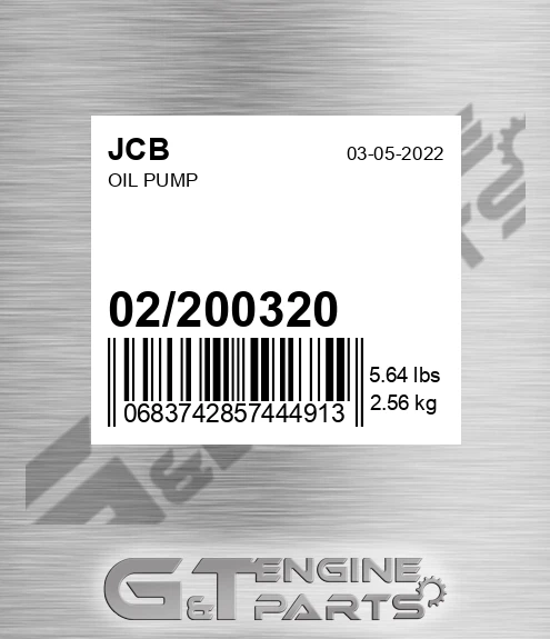 02/200320 Oil Pump