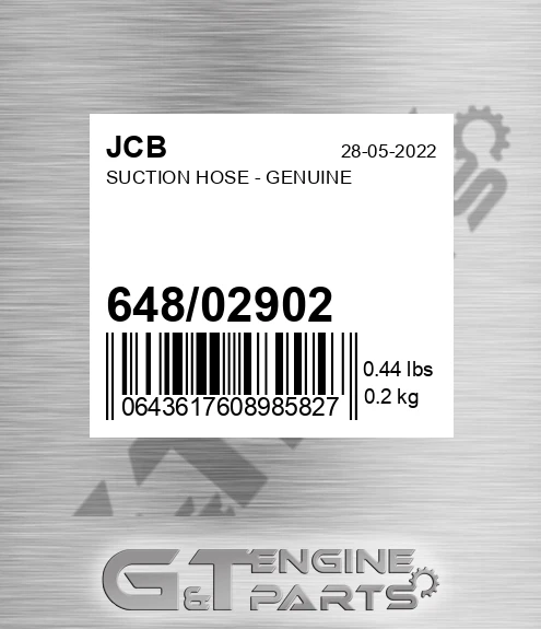 648/02902 Suction Hose - Genuine