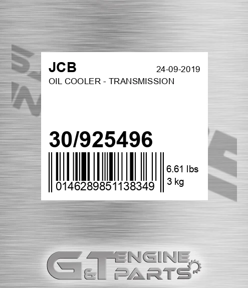 30/925496 Oil Cooler - Transmission