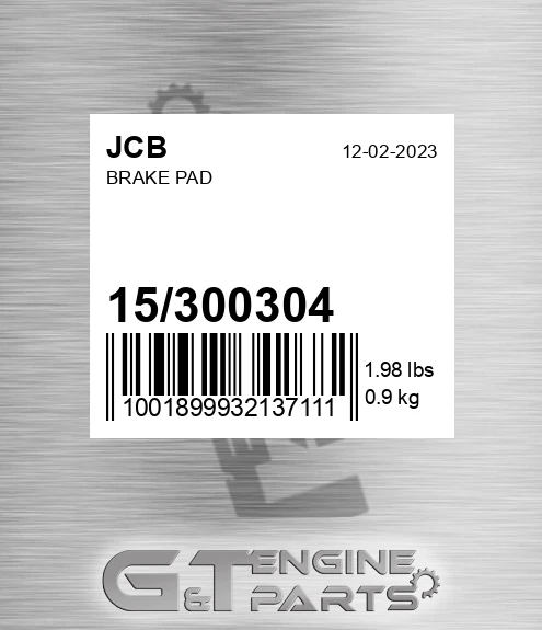 15/300304 Brake Pad