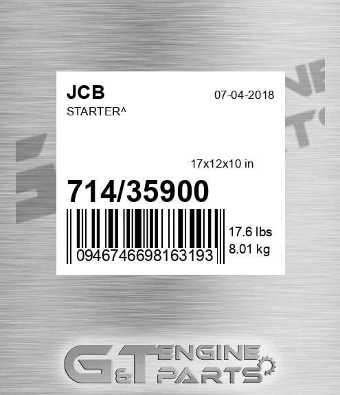 714/35900 Starter^