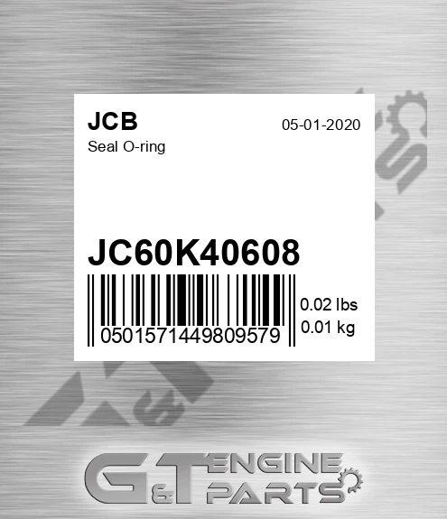 JC60K40608 Seal O-ring