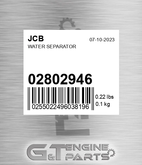 02/802946 Water Separator