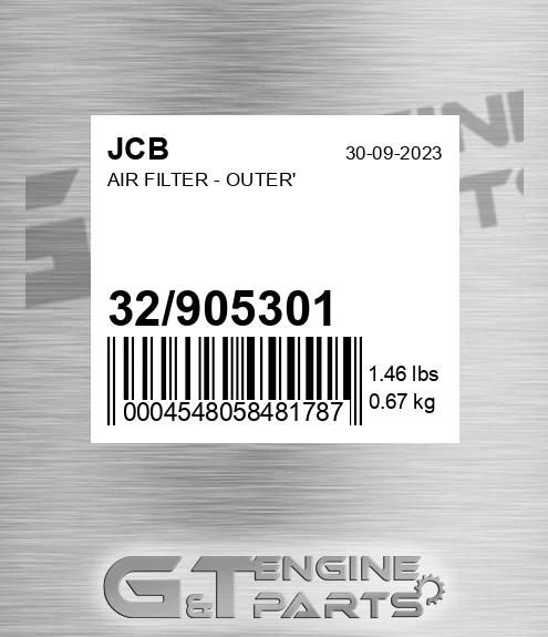 32/905301 Air Filter - Outer'