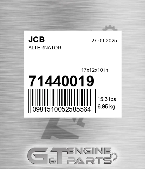714/40019 Alternator