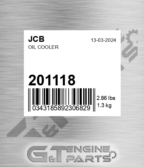 201118 JCB Oil Cooler