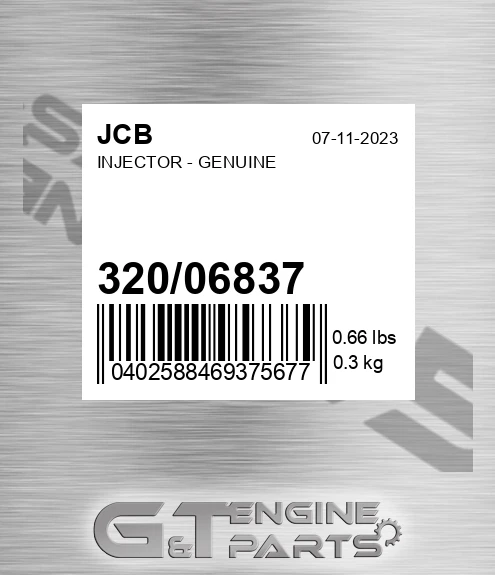 320/06837 Injector - Genuine