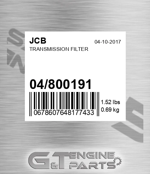 04/800191 Transmission Filter